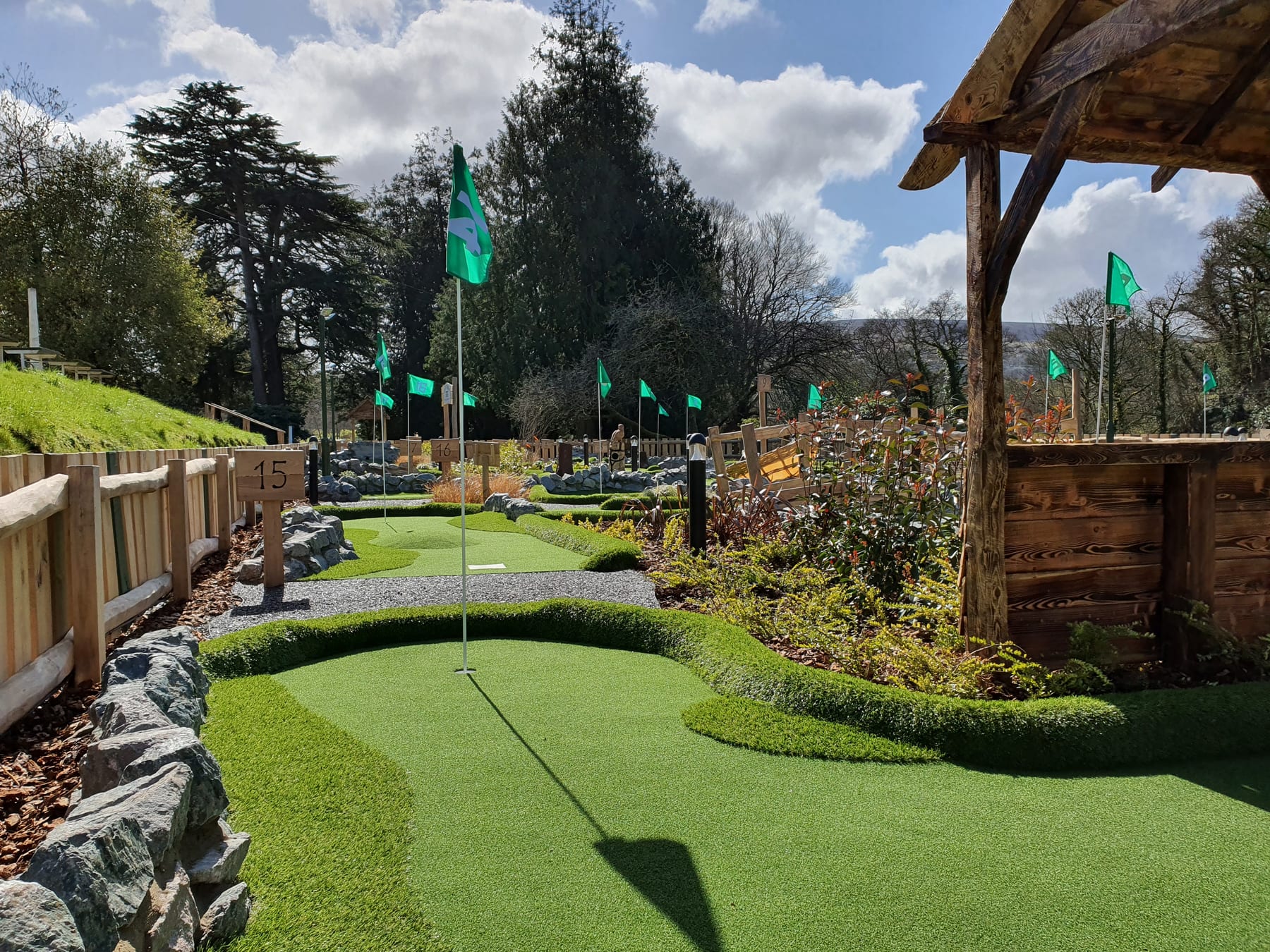 Adventure Golf course at Llwyngwair Manor